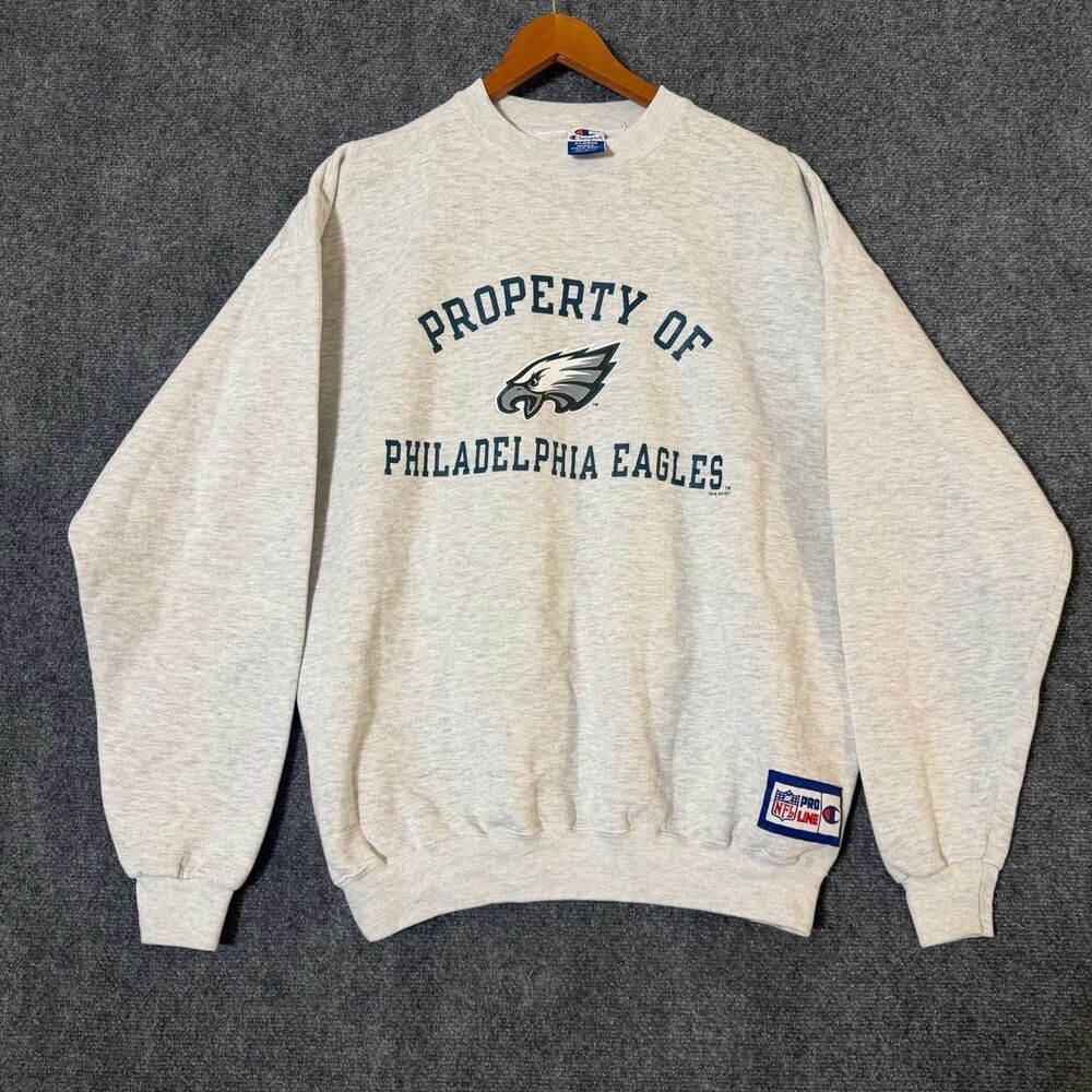 Vintage 1996 Champion Philadelphia Eagles Crewneck NFL Pro Line Size XL